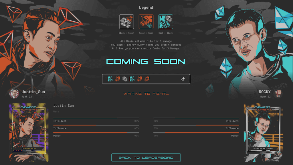 Crypto Kombat NFT game