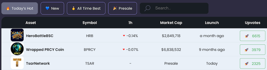 Coinmooner dashboard