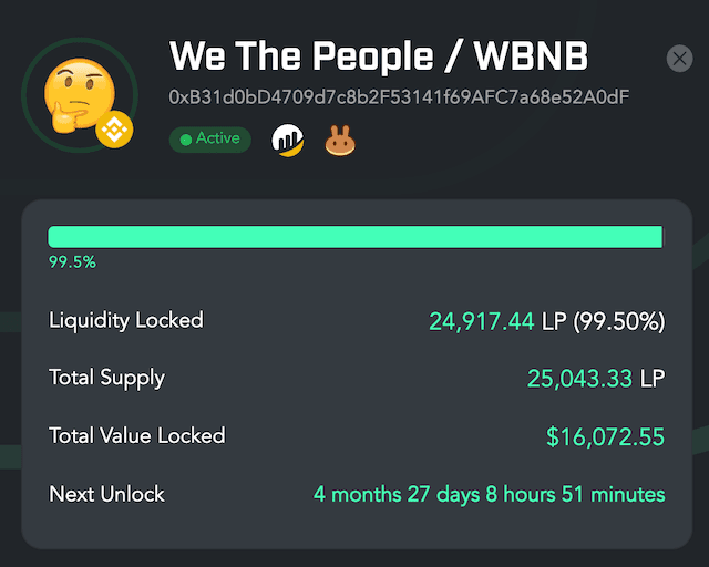 We The People's liquidity