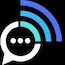 IRCfinder (IRC) logo featuring a chat bubble with a wireless signal icon.