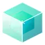 Depicted (DPT) token logo featuring a glowing turquoise cube with a clean, modern design.